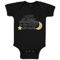 Baby Clothes I Love My Great Grandmother to The Moon and Back Baby Bodysuits
