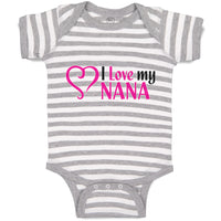 Baby Clothes I Love My Nana Baby Bodysuits Boy & Girl Newborn Clothes Cotton