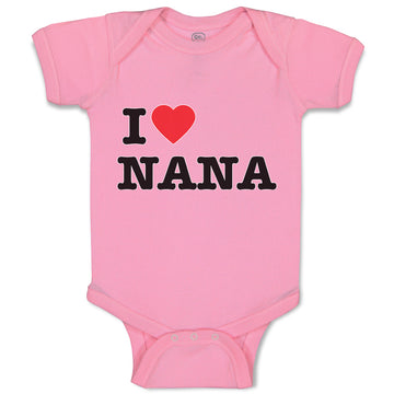 Baby Clothes I Love Nana Baby Bodysuits Boy & Girl Newborn Clothes Cotton