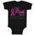 Baby Clothes I Wear Pink for My Grandma Baby Bodysuits Boy & Girl Cotton