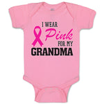 Baby Clothes I Wear Pink for My Grandma Baby Bodysuits Boy & Girl Cotton