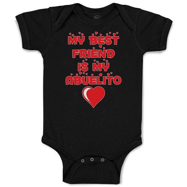 Baby Clothes My Best Friend Is My Abuelito Baby Bodysuits Boy & Girl Cotton