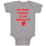 Baby Clothes My Best Friend Is My Abuelito Baby Bodysuits Boy & Girl Cotton