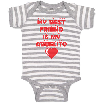 Baby Clothes My Best Friend Is My Abuelito Baby Bodysuits Boy & Girl Cotton