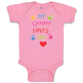 Baby Clothes My Gammy Loves Me! Baby Bodysuits Boy & Girl Newborn Clothes Cotton