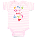 Baby Clothes My Gammy Loves Me! Baby Bodysuits Boy & Girl Newborn Clothes Cotton