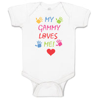 Baby Clothes My Gammy Loves Me! Baby Bodysuits Boy & Girl Newborn Clothes Cotton