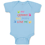 Baby Clothes My Grammy and Pappy Love Me Baby Bodysuits Boy & Girl Cotton