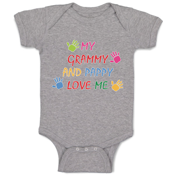 Baby Clothes My Grammy and Pappy Love Me Baby Bodysuits Boy & Girl Cotton