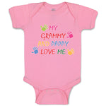 Baby Clothes My Grammy and Pappy Love Me Baby Bodysuits Boy & Girl Cotton