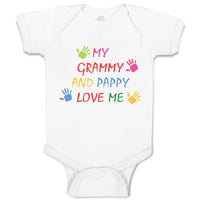 Baby Clothes My Grammy and Pappy Love Me Baby Bodysuits Boy & Girl Cotton