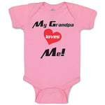 Baby Clothes My Grandpa Loves Me! Baby Bodysuits Boy & Girl Cotton