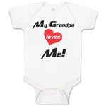 Baby Clothes My Grandpa Loves Me! Baby Bodysuits Boy & Girl Cotton