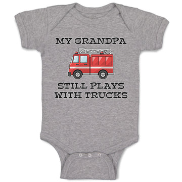 Baby Clothes My Grandpa Still Plays with Trucks Baby Bodysuits Boy & Girl Cotton