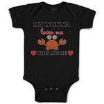 Baby Clothes My Nonna Loves Me This Much! Baby Bodysuits Boy & Girl Cotton