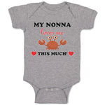 Baby Clothes My Nonna Loves Me This Much! Baby Bodysuits Boy & Girl Cotton