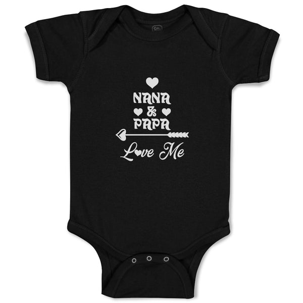 Baby Clothes Nana & Papa Love Me Baby Bodysuits Boy & Girl Cotton