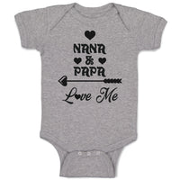 Baby Clothes Nana & Papa Love Me Baby Bodysuits Boy & Girl Cotton