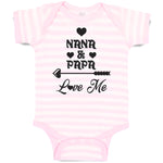 Baby Clothes Nana & Papa Love Me Baby Bodysuits Boy & Girl Cotton