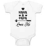 Baby Clothes Nana & Papa Love Me Baby Bodysuits Boy & Girl Cotton