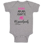 Baby Clothes Nana Mama Auntie Me #Squadgoals Baby Bodysuits Boy & Girl Cotton