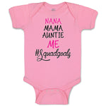 Baby Clothes Nana Mama Auntie Me #Squadgoals Baby Bodysuits Boy & Girl Cotton