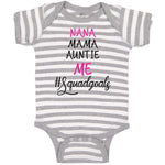 Baby Clothes Nana Mama Auntie Me #Squadgoals Baby Bodysuits Boy & Girl Cotton