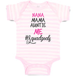 Baby Clothes Nana Mama Auntie Me #Squadgoals Baby Bodysuits Boy & Girl Cotton