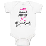 Baby Clothes Nana Mama Auntie Me #Squadgoals Baby Bodysuits Boy & Girl Cotton