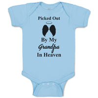 Baby Clothes Picked out by My Grandpa in Heaven Baby Bodysuits Boy & Girl Cotton