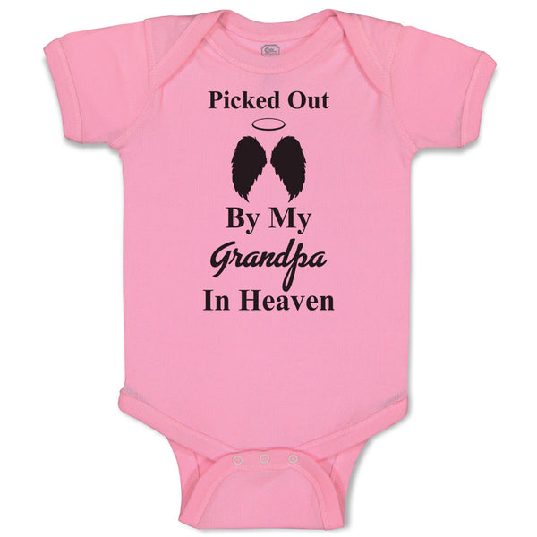 Baby Clothes Picked out by My Grandpa in Heaven Baby Bodysuits Boy & Girl Cotton