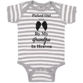 Baby Clothes Picked out by My Grandpa in Heaven Baby Bodysuits Boy & Girl Cotton