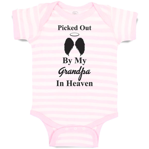 Baby Clothes Picked out by My Grandpa in Heaven Baby Bodysuits Boy & Girl Cotton