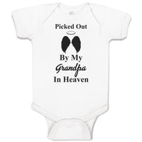 Baby Clothes Picked out by My Grandpa in Heaven Baby Bodysuits Boy & Girl Cotton