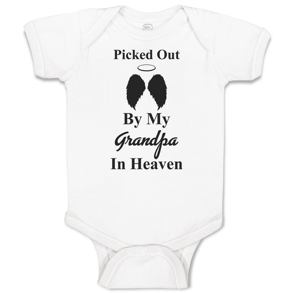 Baby Clothes Picked out by My Grandpa in Heaven Baby Bodysuits Boy & Girl Cotton