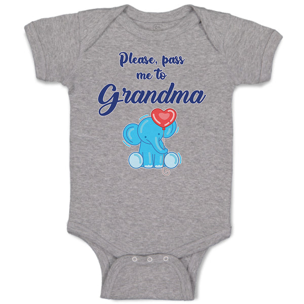 Baby Clothes Please, Pass Me to Grandma Baby Bodysuits Boy & Girl Cotton