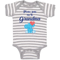 Baby Clothes Please, Pass Me to Grandma Baby Bodysuits Boy & Girl Cotton