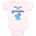 Baby Clothes Please, Pass Me to Grandma Baby Bodysuits Boy & Girl Cotton