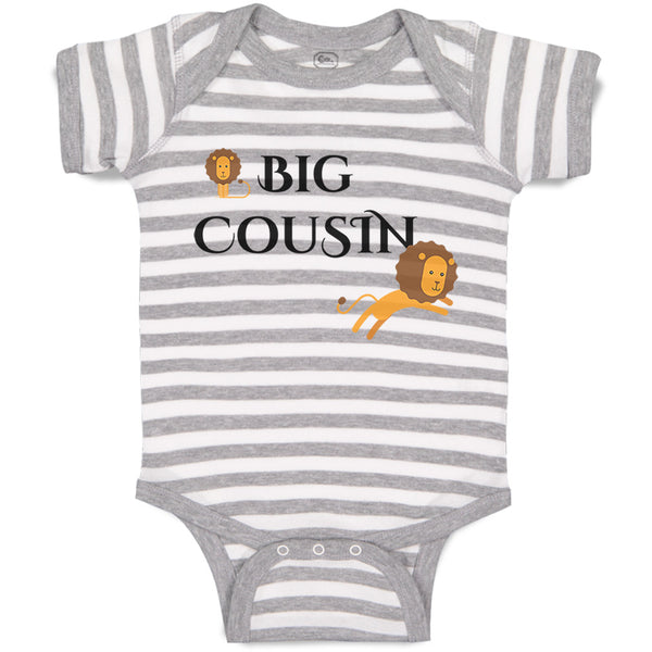 Baby Clothes Big Cousin Lion Pregnancy Announcement Baby Bodysuits Cotton