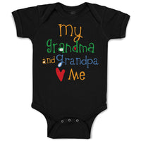 Baby Clothes My Grandpa and Grandma Loves Me Grandparents Baby Bodysuits Cotton