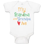 Baby Clothes My Grandpa and Grandma Loves Me Grandparents Baby Bodysuits Cotton