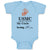 Baby Clothes Usmc My Uncle Is My Hero Baby Bodysuits Boy & Girl Cotton