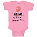 Baby Clothes Usmc My Uncle Is My Hero Baby Bodysuits Boy & Girl Cotton