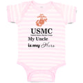 Baby Clothes Usmc My Uncle Is My Hero Baby Bodysuits Boy & Girl Cotton