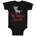 Baby Clothes My Aunties Loves Me Cat Aunt Baby Bodysuits Boy & Girl Cotton