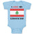 Baby Clothes I Love My Lebanese Dad Father's Day Baby Bodysuits Cotton