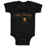 Baby Clothes Auntie's Little Monkey Aunt Funny Humor Baby Bodysuits Cotton