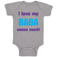 Baby Clothes I Love My Baba Sooo Much Dad Father's Day Baby Bodysuits Cotton