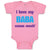 Baby Clothes I Love My Baba Sooo Much Dad Father's Day Baby Bodysuits Cotton