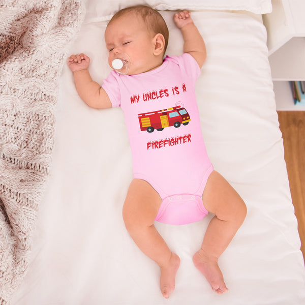 Cute Rascals® Baby Clothes My Uncle Is A Firefighter B Baby Bodysuit